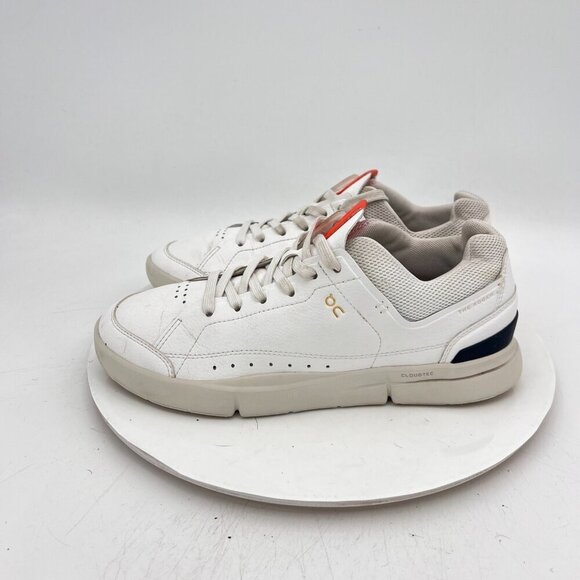 On Cloud The Roger Center Court Women Size 9 48.99154 White Orange Tennis Shoes - Picture 1 of 11